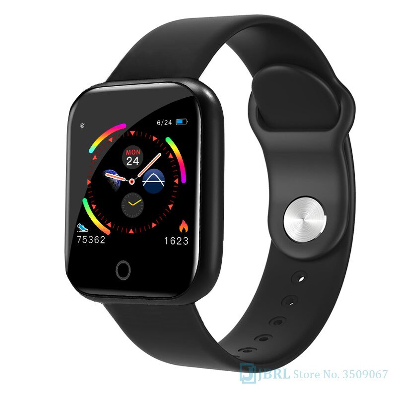 Smart Band Women Men Smartband For Android IOS Wristband Smart Bracelet Fitness Tracker Brand Bluetooth Smart-band: silicone black