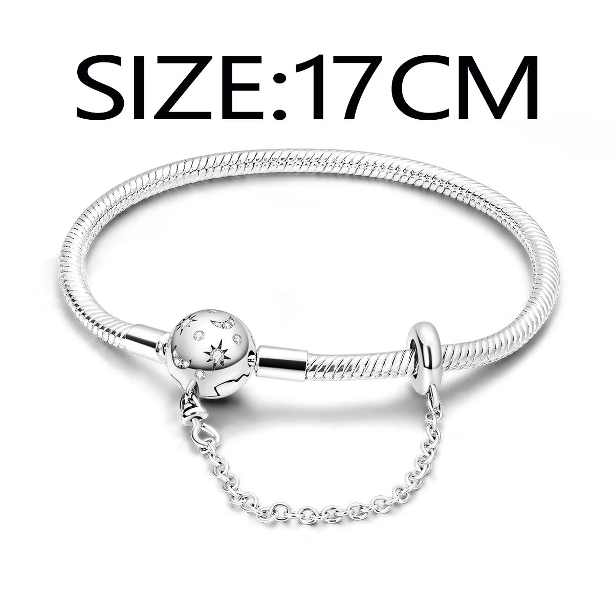 MULA versilbertes Sternverschluss-Schlangenketten-Charme-Armbinde für sterben Herstellung von Reize-Perlen: Heißes Stempeln