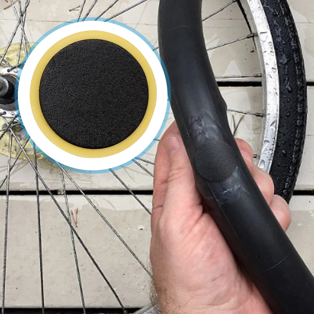 10-20 stücke Fahrrad Reifen reparatur werkzeug set Kleber-freies Reifen Patches Fahrrad Reifen Patch Werkzeug Kein-kleber Kleber schnell Trocknend Fahrrad Zubehör