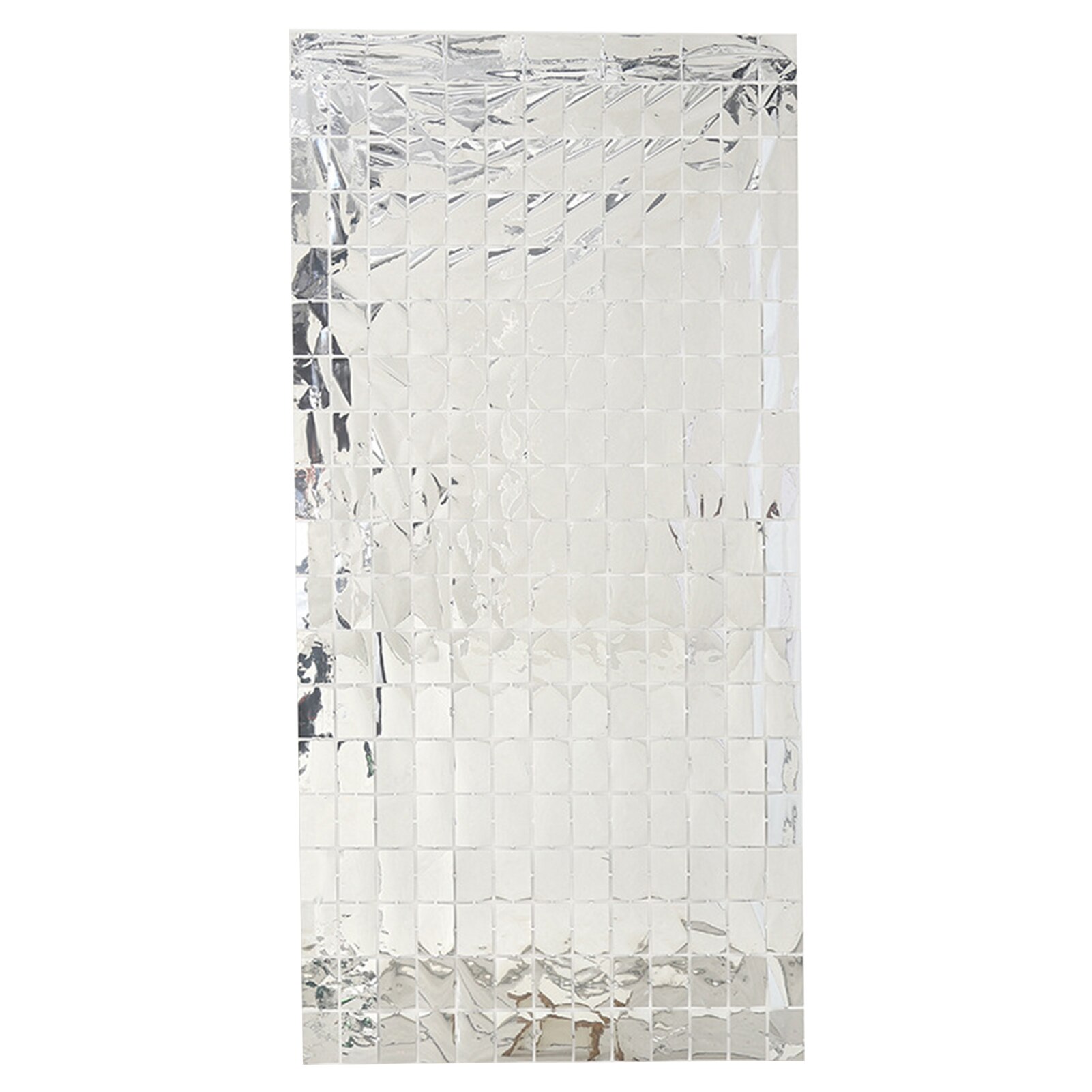 Indoor Outdoor DIY Square Sequin Foil Fringe Curtain Portable Streamer Home Birthday Hanging Backdrop Wedding Party Wall Decor