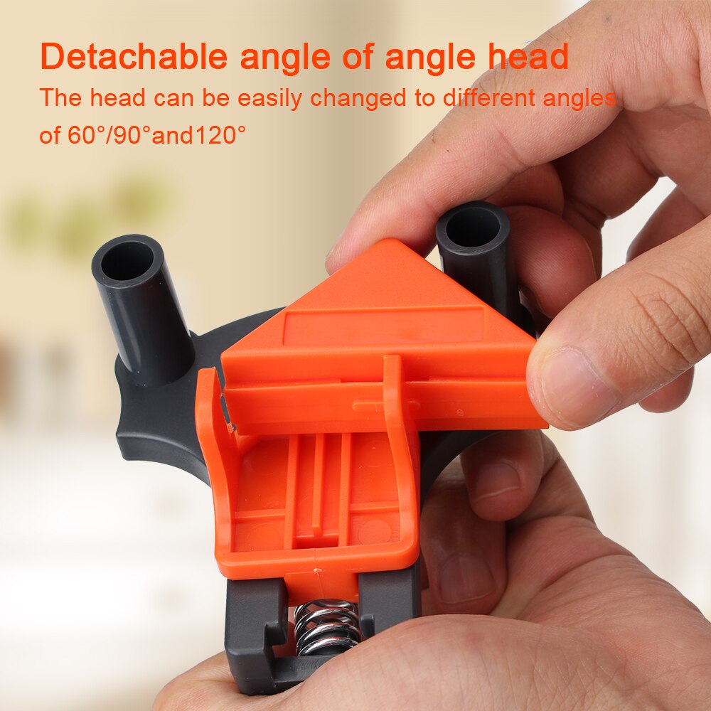 Right Angle Clamp Picture Frame Corner Clip 60/90/120 Degree DIY Corner Fixture Mate Positioning Tools Woodworking Clamp
