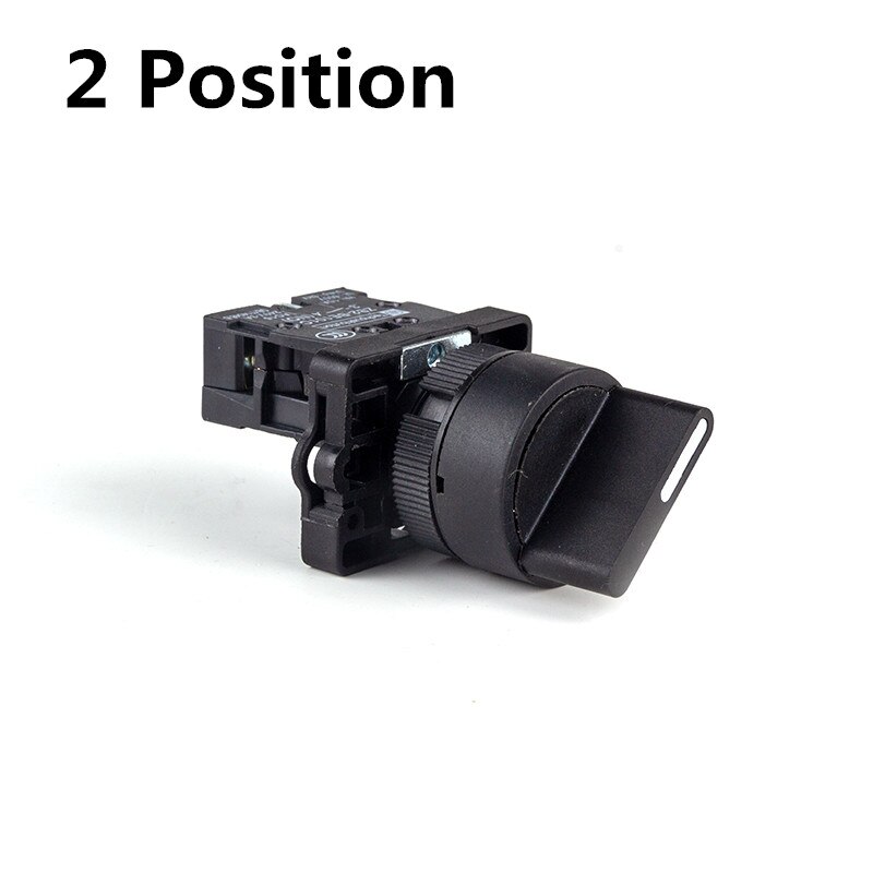 22mm xb2-ed21 xb2-ed33 selvlåsende/låsende knottbryter 10a/600v 2 posisjoner 3 posisjonsvalgknappbryter: Xb2-ed21