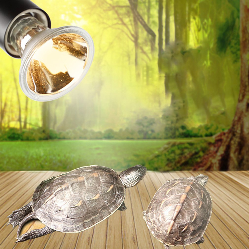 Bombilla de caparazón de tortuga, luz solar de espectro completo, para reptiles, anfibios, UVB + UVA, calentador de lagarto regulable, productos para mascotas de bajo consumo