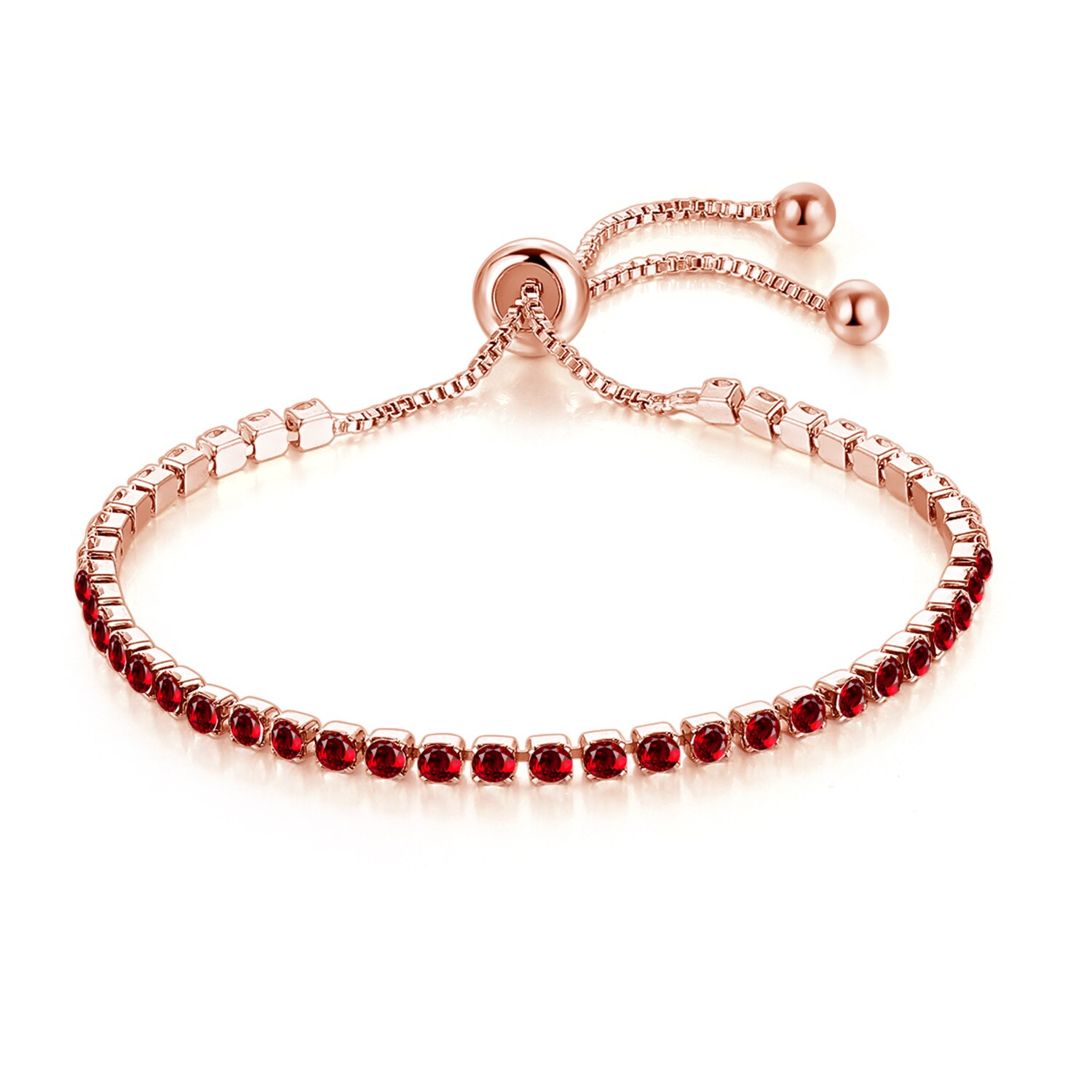 Charm Bracelets For Women Girls Party White Gold Small CZ Stone Adjustable Bridal Jewelry DWH095M: H111