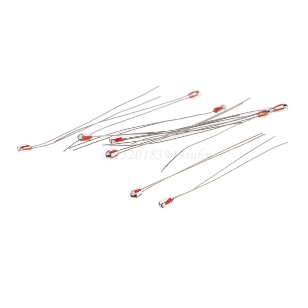 10pcs 3D Printer 100K ohm NTC 3950 1% Thermistors 1.8mm Temperature Sensor