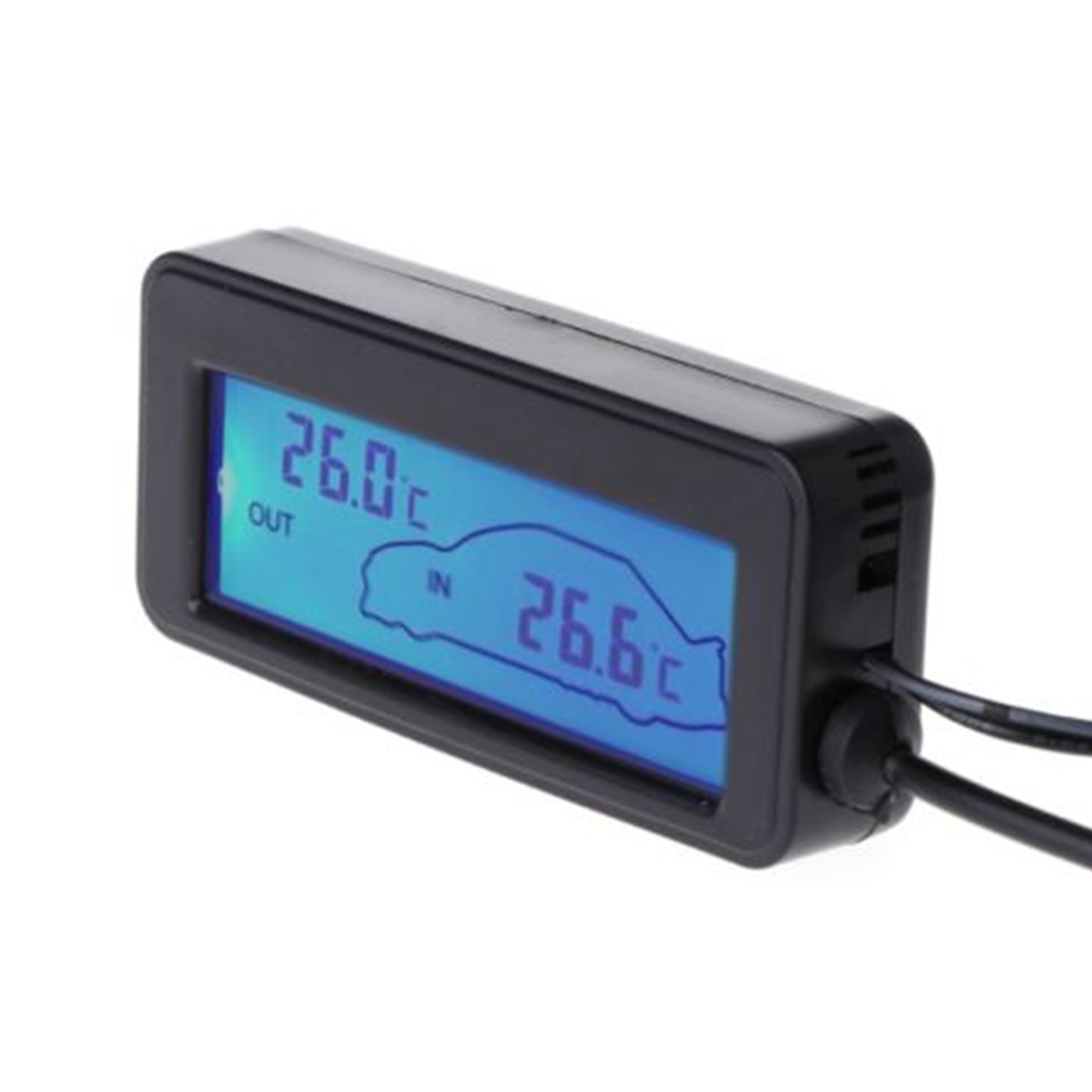 1PC Mini Lcd-scherm Digitale Thermometer Auto Inter/Exter Thermometer Ingebed Elektronische Digitale Thermometer 35