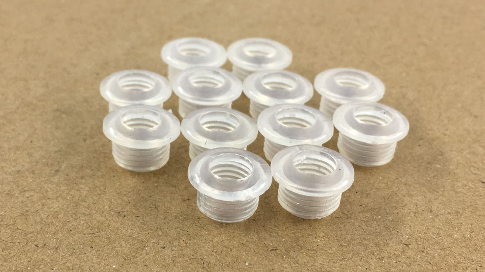 50 Stücke M10 Kunststoff Schrauben, 6mm See: dunkel khaki