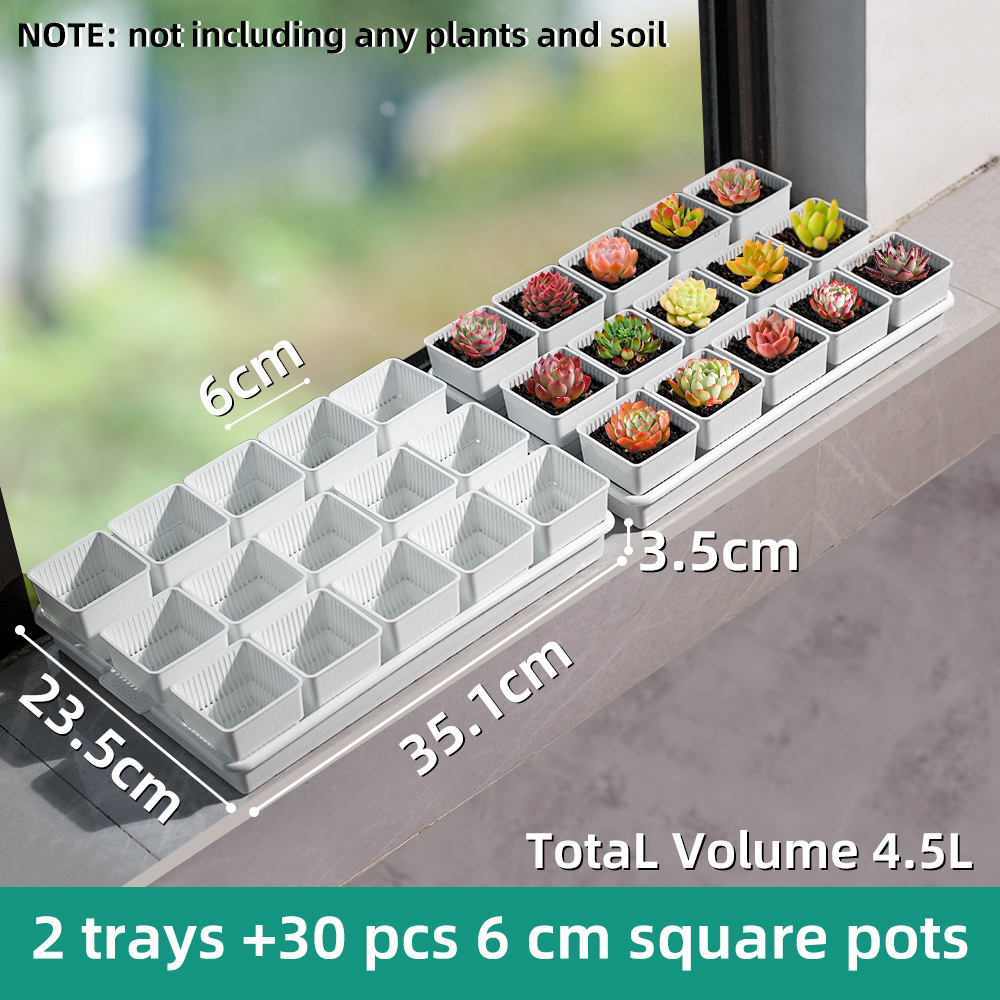 Multisize Meshpot Flower Pots Succulent Cactus Plants Nursery Pots Plant Pot with holes Garden Accessories for Home Decoration: Orange