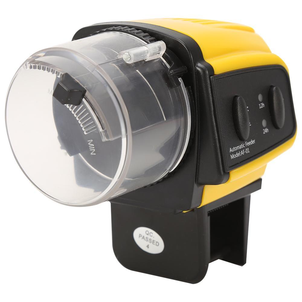 Automatic Electrical Plastic Fish Feeder Timer High Accuracy Feeder Home Aquarium Tank Food Feeding Tool Meter