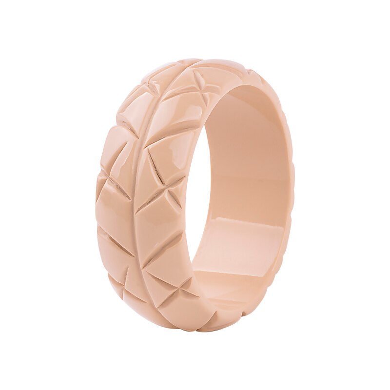 GuanLong Resin Crafts Jewelry Bangles Pulseiras For Women High Street Show Bracelet: Platinum Plated