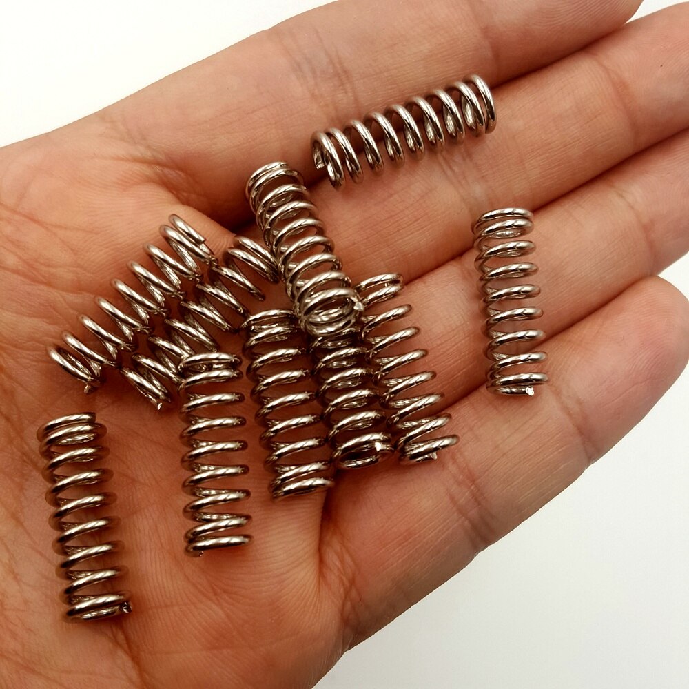 10PCS/20PCS 3D Printer Accessory Carbon Steel Feeder Strong Spring for Ultimaker/Makerbot/Wade Extruder Nickel
