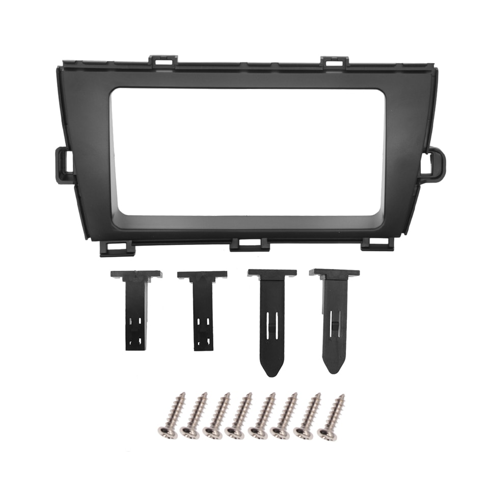 2 Din Fascia For Toyota Prius LHD / RHD Car DVD Stereo Frame Panel Mounted Dash Installation Bezel Trim Kit, Two Size