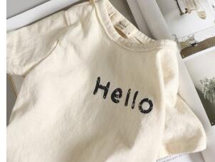 Milancel Zomer Koreaanse Stijl Baby Body Brief Print Jongens Meisjes Jumpsuits Leuke Baby Kleding: Beige / 3T