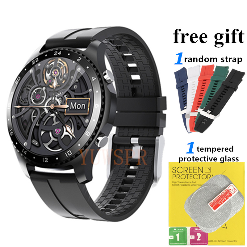 Mode Smartwatches CK30 Body Temperatuur Hartslag SPO2 Ondersteuning Koreaanse Hebreeuws Bluetooth Oproep Voor Business Mannen MV60: MG-MV60 BLACK