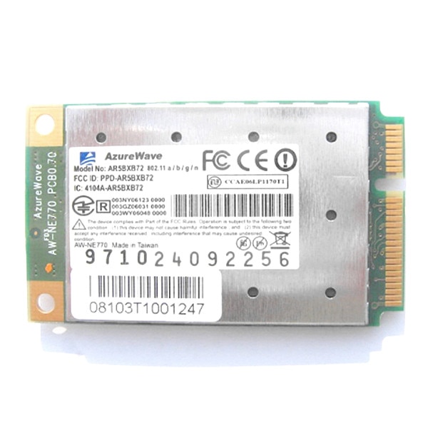 Atheros 5418 AR5BXB72 AR5008 ABGN adaptateur réseau Wifi Wifi Mini PCI Express 802.11a/b/g/n carte PCIe wireless-n