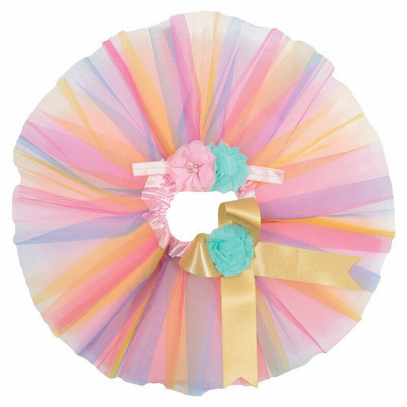 Citgeett Zomer Leuke Peuter Pasgeboren Baby Meisje Tutu Rok &amp; Hoofdband Photo Prop Kostuum Outfit