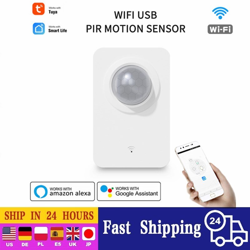Tuya Wifi Pir Motion Sensor Detector Beweging Sensor Smart Leven App Wireless Home Security System Security Inbraakalarm Sensor