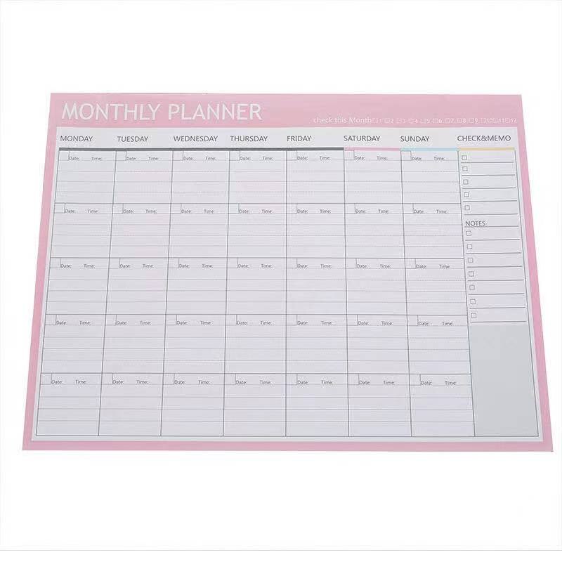Korea Stationery Memo Notepad Month Day weekly planner Mini Notebook For Student Classmate stickers Office 365 plan