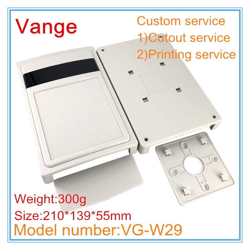 1pcs/lot wall-mounted enclosure junction box 210*139*55mm ABS plastic instrument housing for access control product
