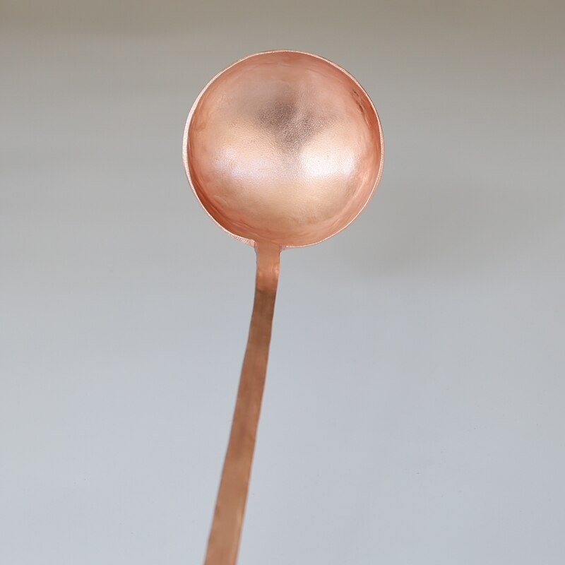 Pure Handleiding Koper Soep Rijst Lepel Kleine Handgemaakte Koperen Lekkage Lepel Vergiet Zeef Servies