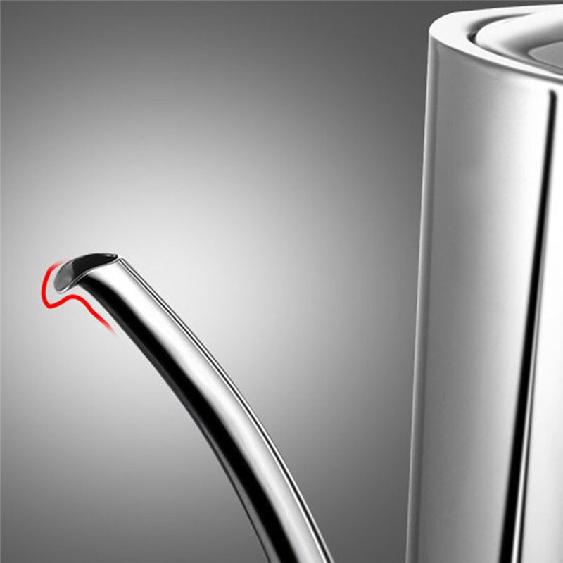Stainless Steel Long Mouth Oil Bottle Oil Pot Leak-Proof Oil Bottle Soy Sauce Bottle Household Seasoning Bottle Kitchen Supplies