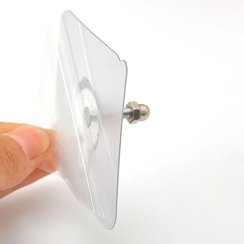 6 pièces sans poinçon vis crochet support sans couture crochet double face adhésif pâte mur salle de bain stockage fixe mur crochet