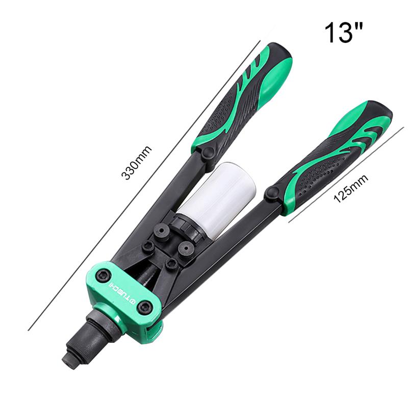 Manual Rivet Tool Heavy Duty Two Handed Operation Nail Pulling Aluminum Stainless Steel Rivet Tool for Metal Plastic Leather: Default Title