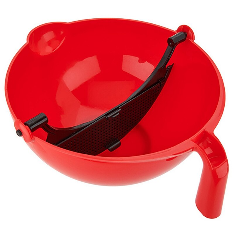 Multipurpose Mixing Bowl with Clapboard Cutlery Separating Bowl Salad Fruit and Vegetable Bowl Spatula Baking Mixer Kitchen Tool