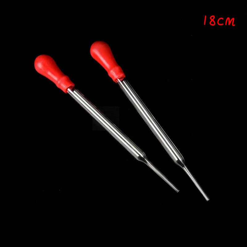 1Pcs Glass Dropper Medicine Pipette Durable Silicone Head Liquid Dropper Burette Transfer Pipette Lab Supplies 9/10/12/15/17/18: 18cm