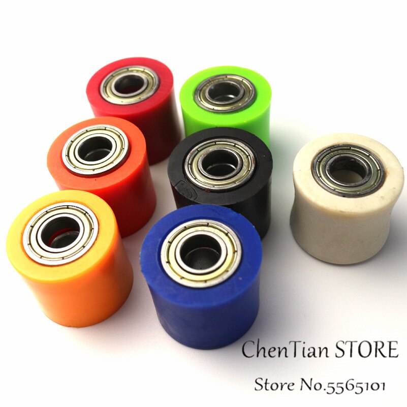 8mm 10mm Drive Chain Roller Pulley Wheel Slider Tensioner Wheel Guide For Street Bike Enduro Motorcycle Motocross ATV CRF CR XR