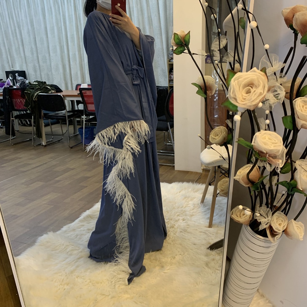 Kjole djellaba femme vestidos kaftan dubai abaya kalkun muslimsk hijab kjole islam tøj kjoler abayas til kvinder caftan