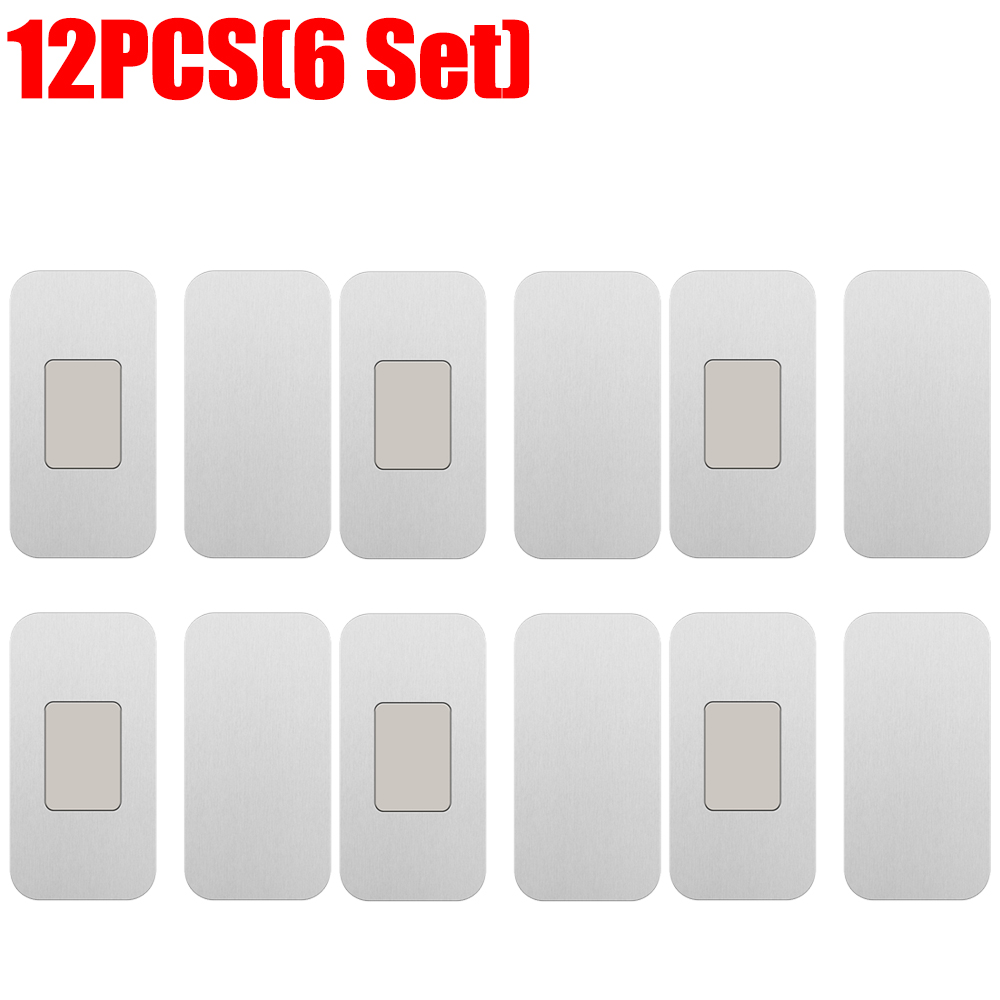 12x Kast Magnetische Vangst Zelfklevende Lade Magneet Vangst voor Keukenkast Deur Sluiten Magnetische Deur Catch Dichter Thuisopslag: Rood