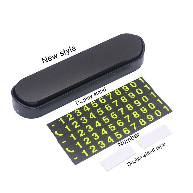 1 sztuk tymczasowe parkowanie samochodu wizytówka z numerem telefonu parking akcesoria samochodowe ukryty przełącznik numer karty parkingowej naklejki fluorescencyjne: 1 szt nowy styl