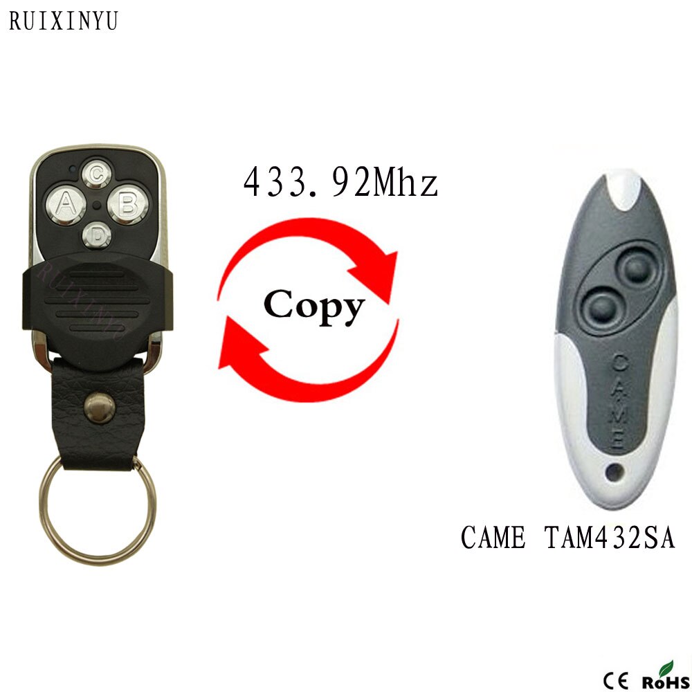 CAME TAM432SA remote control 433.92mhz garage gate door CAME TAM-432SA 433.92mhz remote control