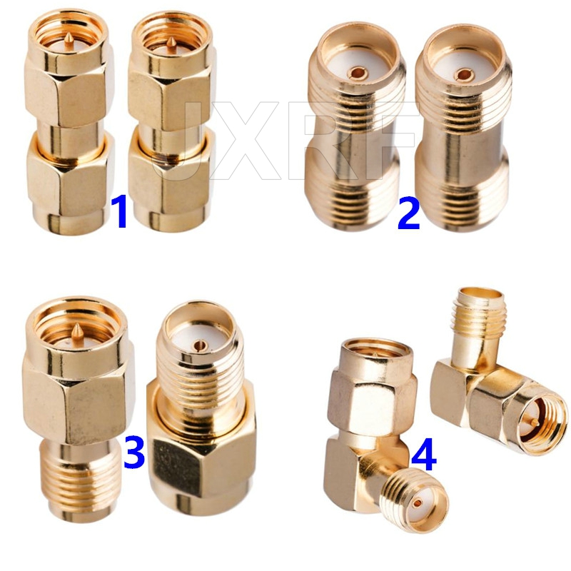 JXRF SMA BNC UHF To SMA SMB MCX MMCX BNC TNC UHF N F Type SO239 PL259 RF Coaxial coax Adapter Connector combination 4 piece: army green