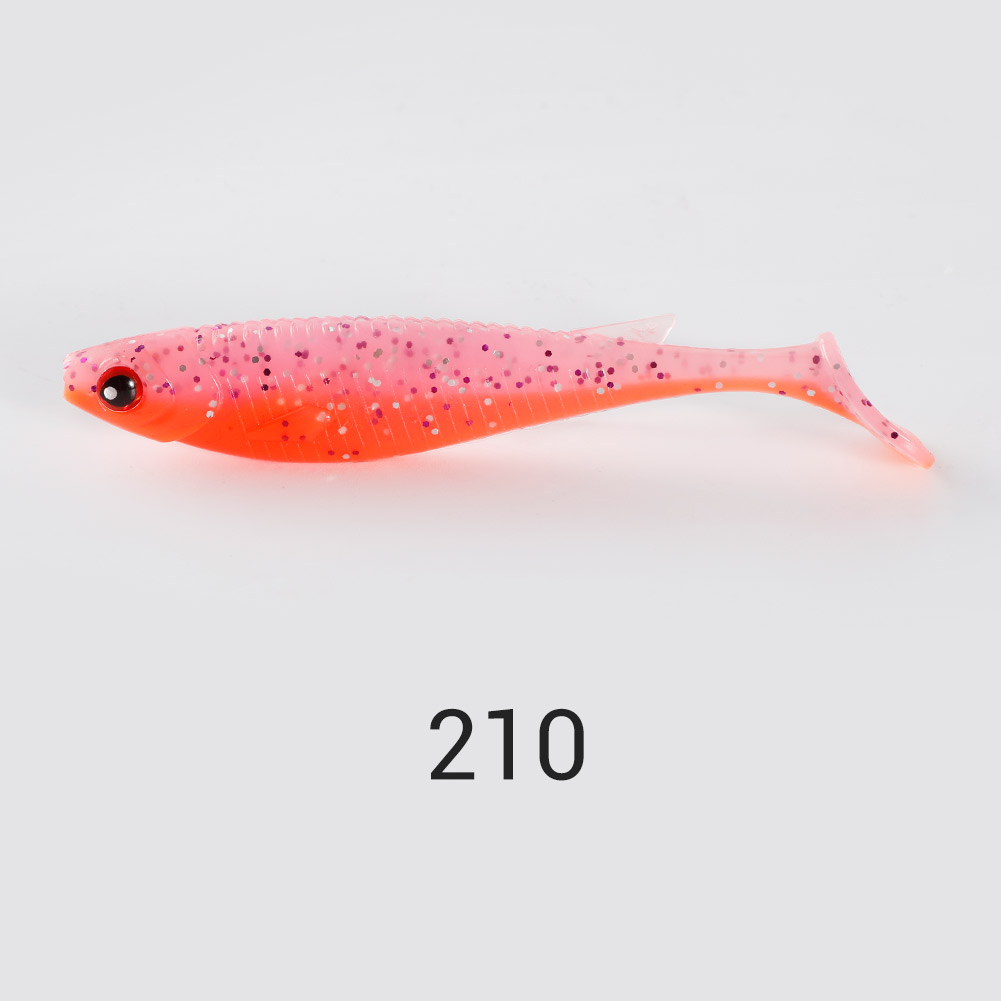 Noeby – leurre souple en PVC avec queue de pagaie, appât artificiel Wobbler idéal pour la pêche au brochet, yeux 3D, 11.5cm, 13.6g: 210