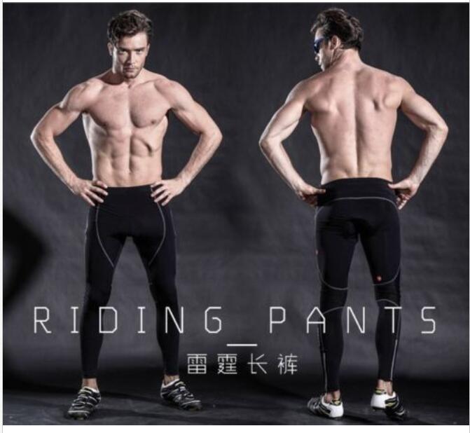 Mens Cycling Road Bike Gel Padded Tights Padded Le... Grandado