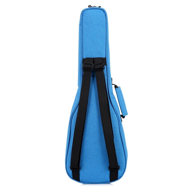 2x 23 Inch Cotton Ukulele Bag Soft Case Gig Waterproof Oxford Cloth Ukelele Four String Guitar Backpack Blue & Red