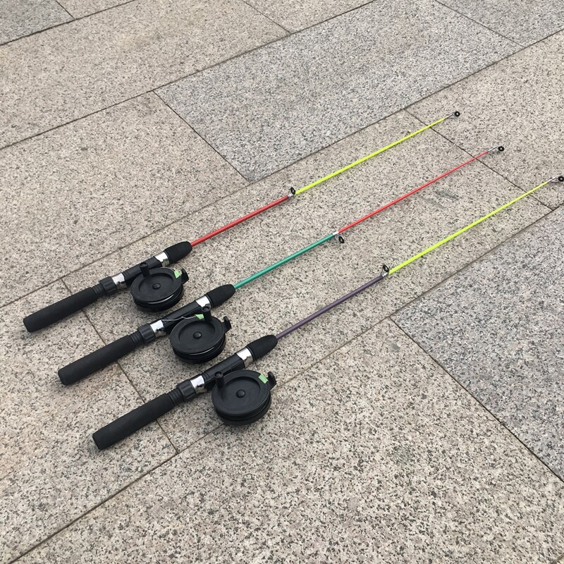 Cometa con barra de pesca de 40cm/70cm para niños, línea colorida de cometa voladora, accesorios de juguete, deportes al aire libre, surf, para niños