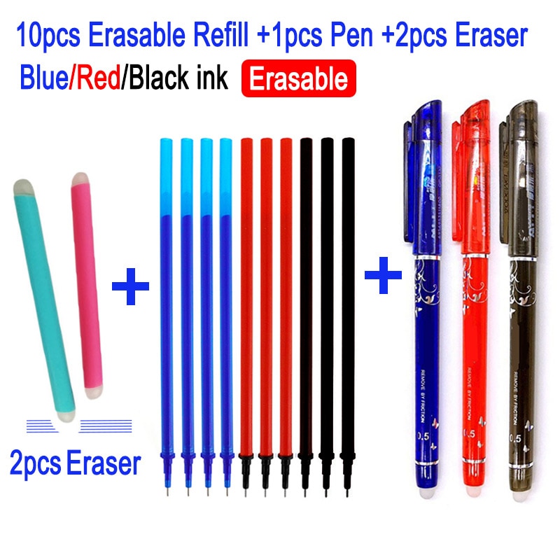 13 stks/set Magische Uitwisbare Pen Refill Staaf 0.5mm Blauw/Zwart/Rode Inkt Gel Pen Refill Accessoires School kantoorbenodigdheden Supply