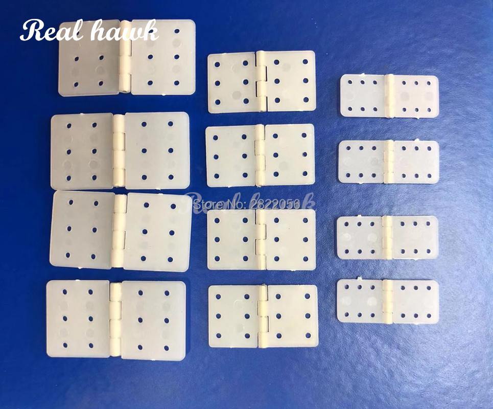10 Uds W12xL24/W16xL29/W20xL36mm Nylon y bisagra estañada para aviones RC modelo aeromodelismo piezas de repuesto RC