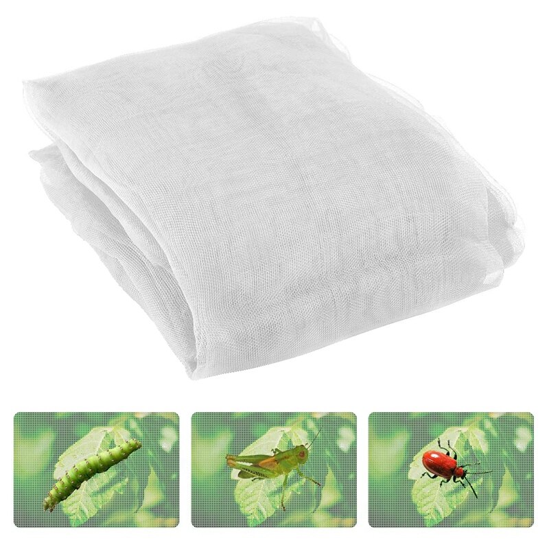 Paquet de 2 insectes de jardin Sn moustiquaire filet filet filet pour oiseaux 9.8Ft x 6.5 pi (blanc)
