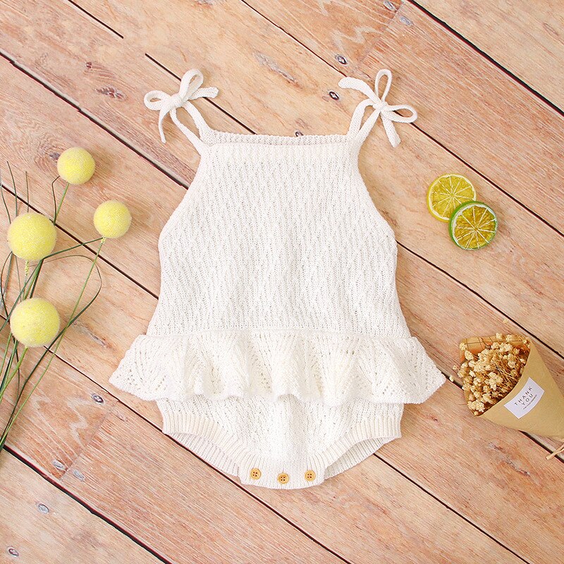 Body d'été sans manches pour bébés | Salopette pour garçons et filles, combinaison une pièce pour bébés: white / 6M