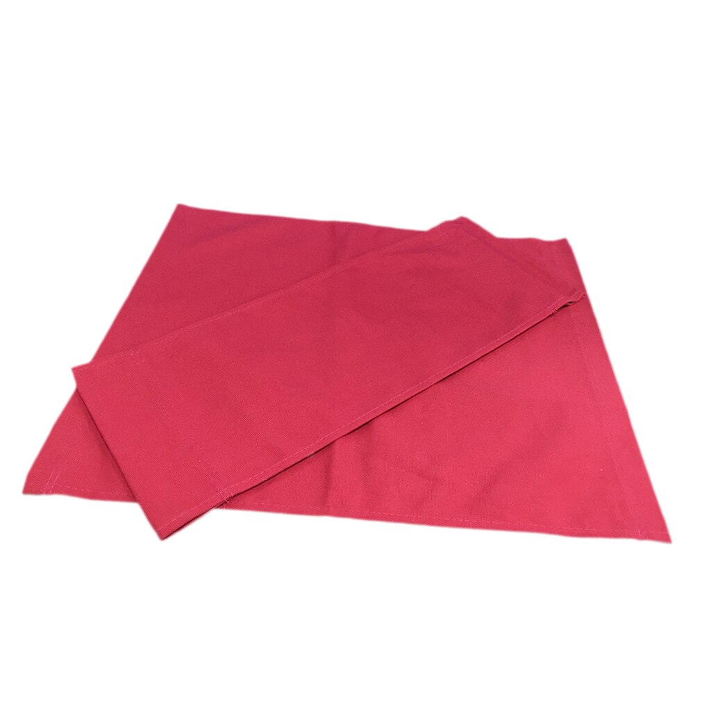 2 stk lærred ryglæn sæde klud til cross folding direktør stol/fritid skammel/sæde udendørs camping fiskeri erstatning lærred: Rød