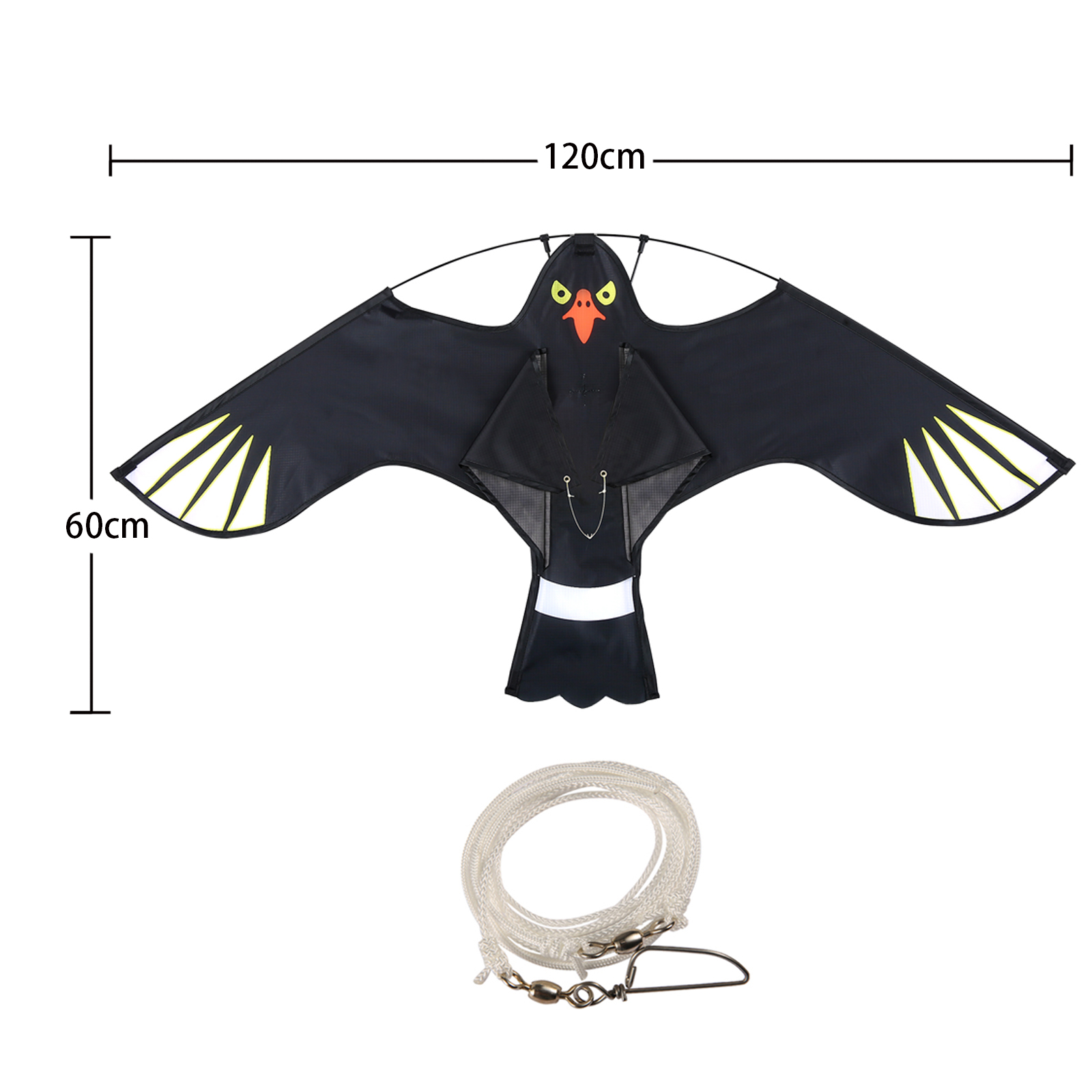 Anti Bird Flying Hawk Kite Bird Repeller Large Eagle Kites Scarecrow Decoy for Farm Garden Pest Bird Repellent