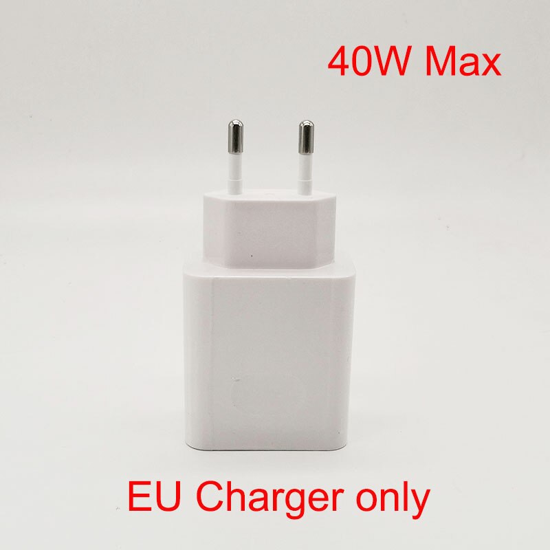 Originele Huawei Supercharge Lader 40 W Voor Huawei P30 Mate 30 20 Rs Nova 7 6 5 Pro Honor 30 10V 4A Super Opladen: Charger EU Converter