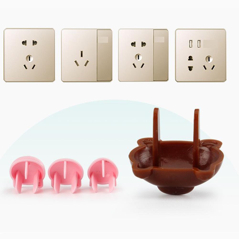 Kuulee 6 st eluttag lock lock baby söt djur piggy form plug protector säkerhetslock shock shock cover