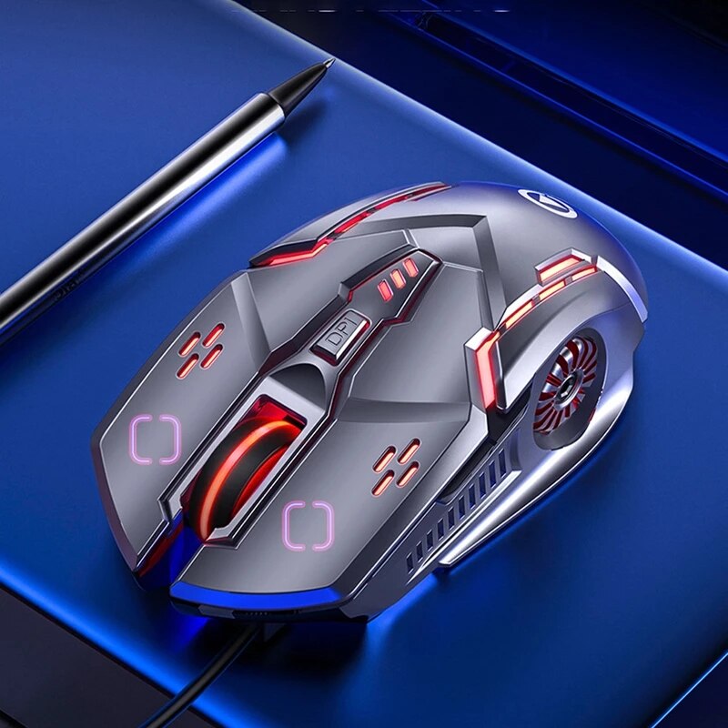 6D Wired Gaming Mouse 6 Programmable Button 3200 DPI USB Computer Laptop PC Gamer Mice With RGB Backlight Mouse for Office
