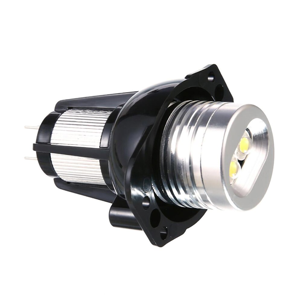 2 stk 20w/2 stk led forlygter angel eye halo ring pærer til bmw  e90 e91 05-08 kørelys hvid 12v biltilbehør