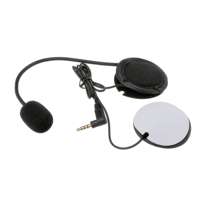 Motorcykel hörlurar högtalare intercom tillbehör 3.5mm jack plug & clip för  v4 v6 e7ca